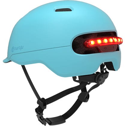 automatic motorcycle helmet Smart4u LED Bike Helmet: Auto Lights, Magnetic Charge, IPX4 Waterproof – Kasen Bikes