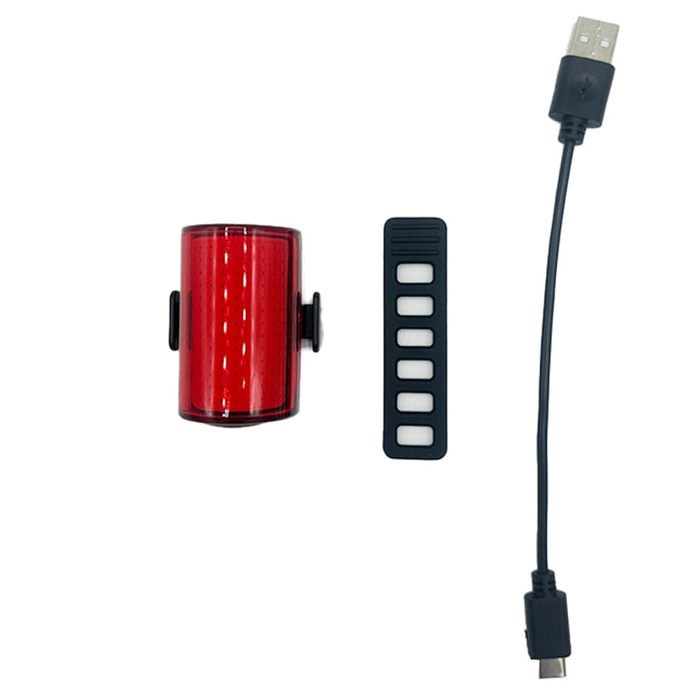 Universal USB Rechargeable Bike Rear Light XC350R – 4 Light Modes, Waterproof, Easy Install for E-Bikes, Mountain Bikes & Road Bikes