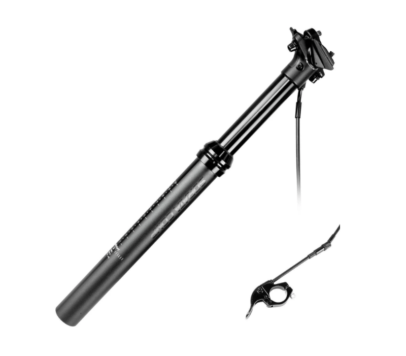sattelstütze satori Satori Sorata Comp Dropper Seat Post – 31.6mm Adjustable Height, 125mm Travel, Internal/External Cable Routing, Lightweight Forged Aluminum for MTB &