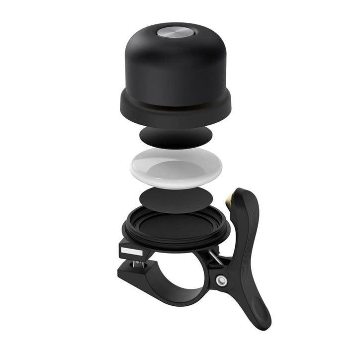 Hidden AirTag Bike Bell - Waterproof Aluminum Holder, GPS Tracking, Loud Bicycle Bell for 0.82-0.9" Handlebars