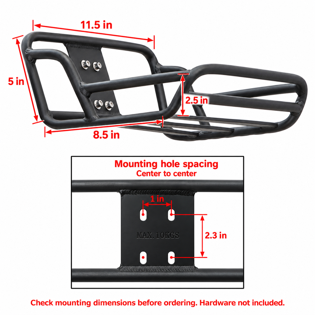 Lightweight Aluminum Front E-Bike Rack