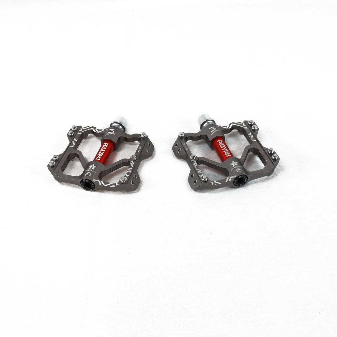 myzrh mountain bike pedals silver 