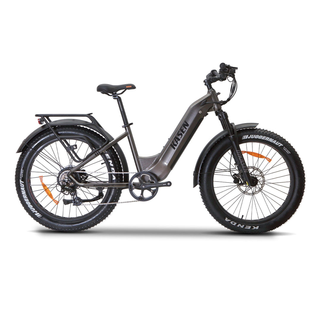 trekking e bike 1000 wh Ranger Step-Thru E-Bike: 1000W Motor, 55-Mile Range, Hydraulic Brakes – Kasen Bikes