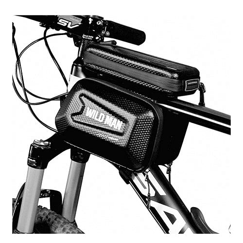 Bike Bag with Phone Holder Hard Shell Touch Screen Three Parts